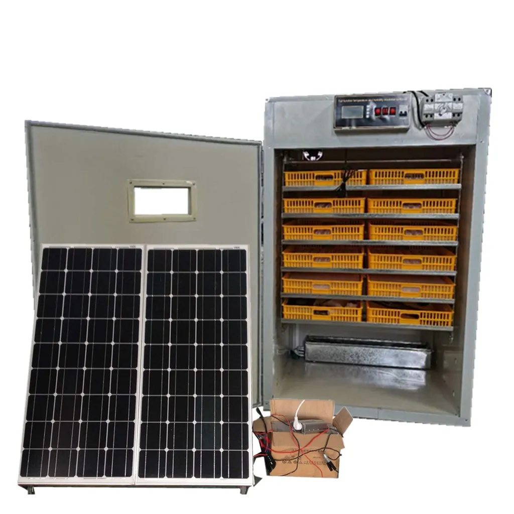 Promotional stock quality 1056 solar powered chicken eggs incubators