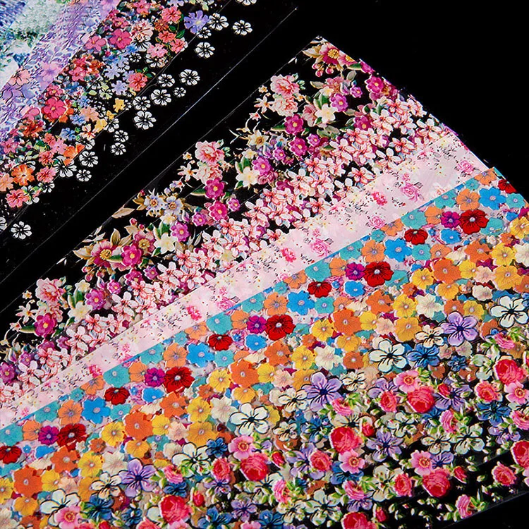 
Hot Sale DIY Manicure Designs Manicure Shining Flower 3D Tips 16Pcs/Set Nail Art Sticker 