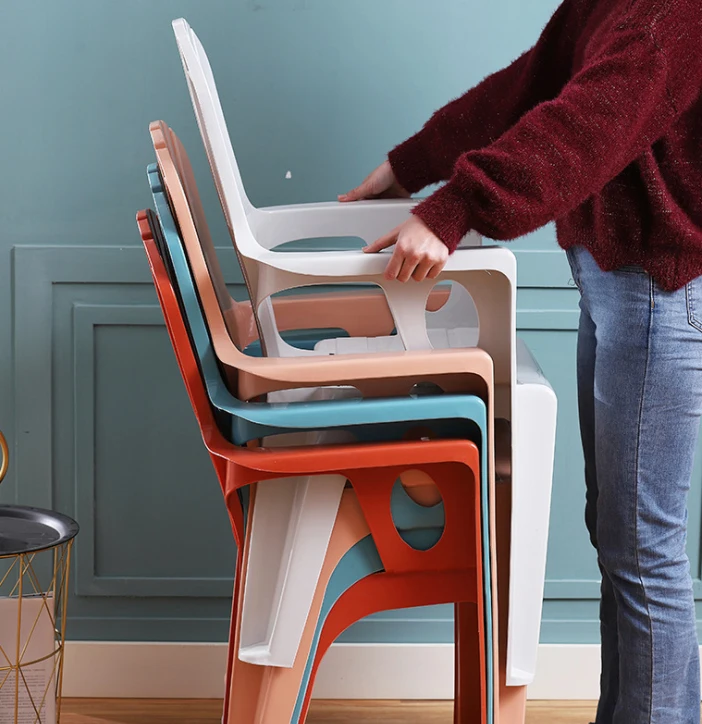 
Fashion Nordic Modern studio cafe coffee shop guest beach PP dining side shell chair for events, schools, churches, community 