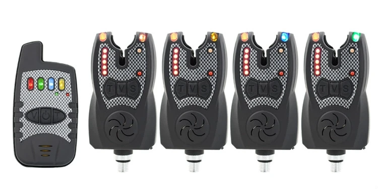 Topline Wireless Fishing Bite Alarm Set With Range Test Function 1+4 Carp Fishing Alarm And Receiver Carp Fishing Tackle