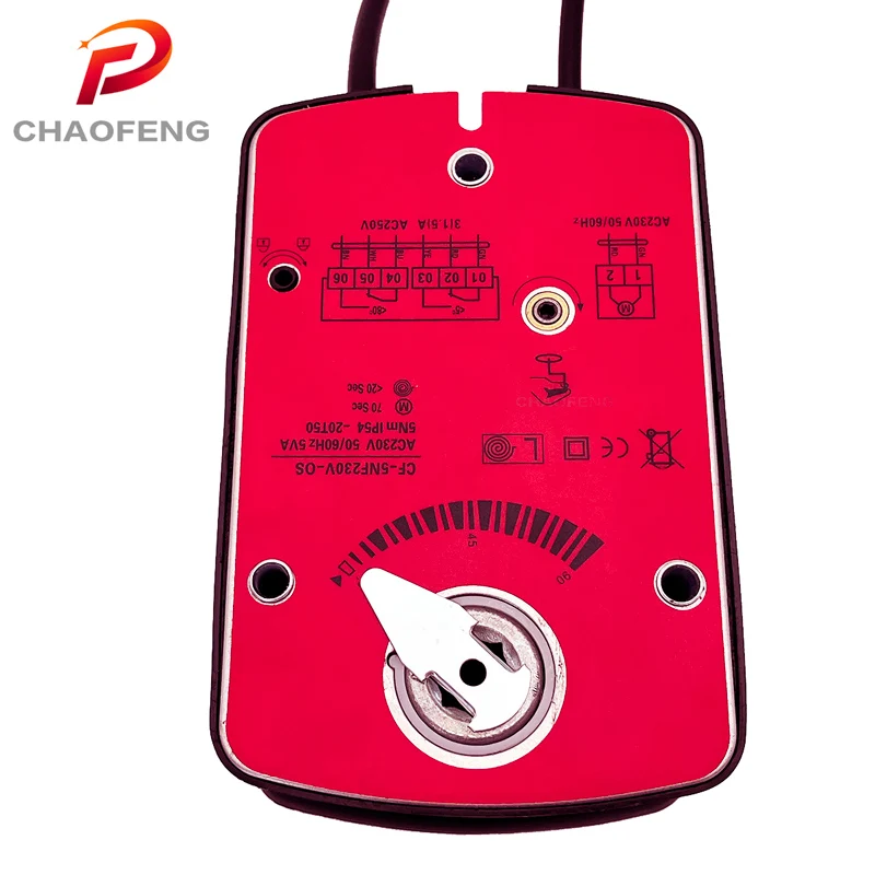 5Nm 230V ON/OFF Motor Damper Actuator Damper HVAC System Rotory Electric Fire Smoke Control Air Motorized Damper Actuator