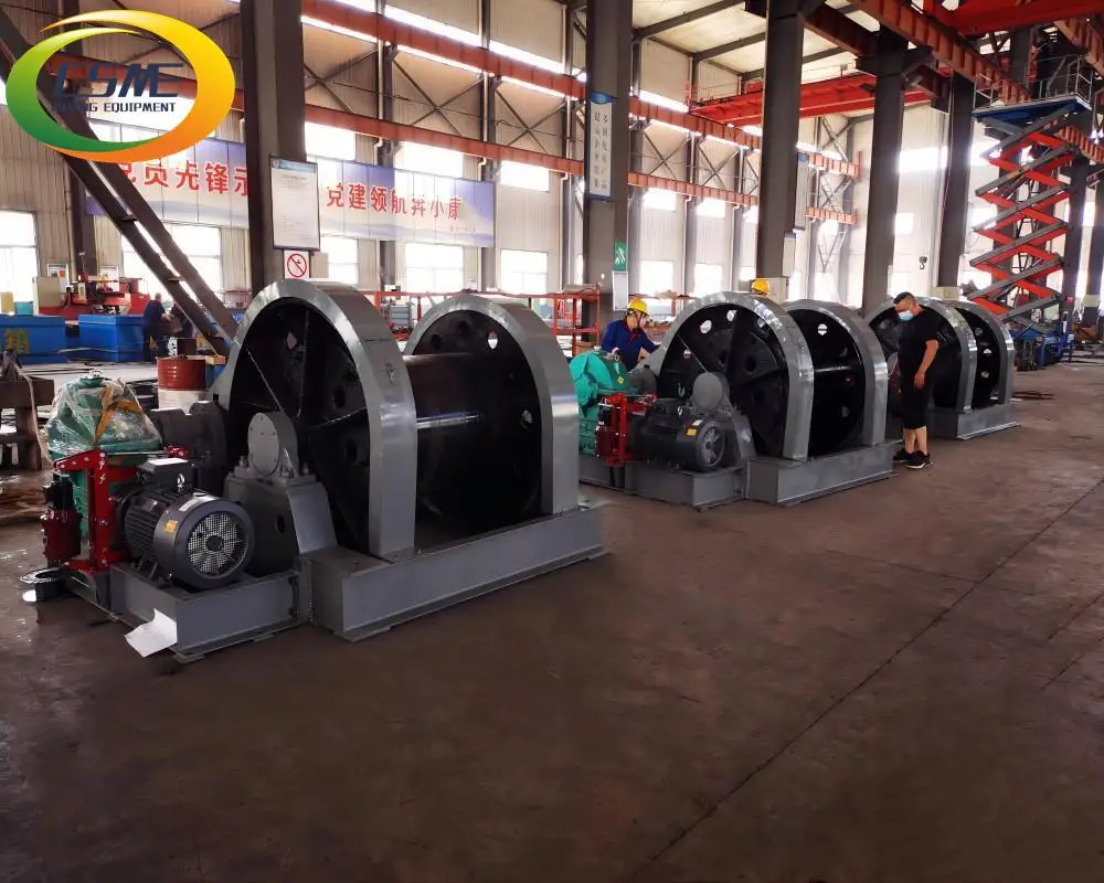 Electric Mine Winch With Two Brakes System For Shaft Lifting