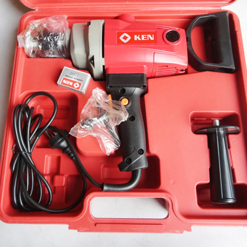 KEN 6816N Hand Electric Aircraft Drill 1200W 16mm Chuck Mixing Drill Putty Paint Cement Mixer Ash Machine