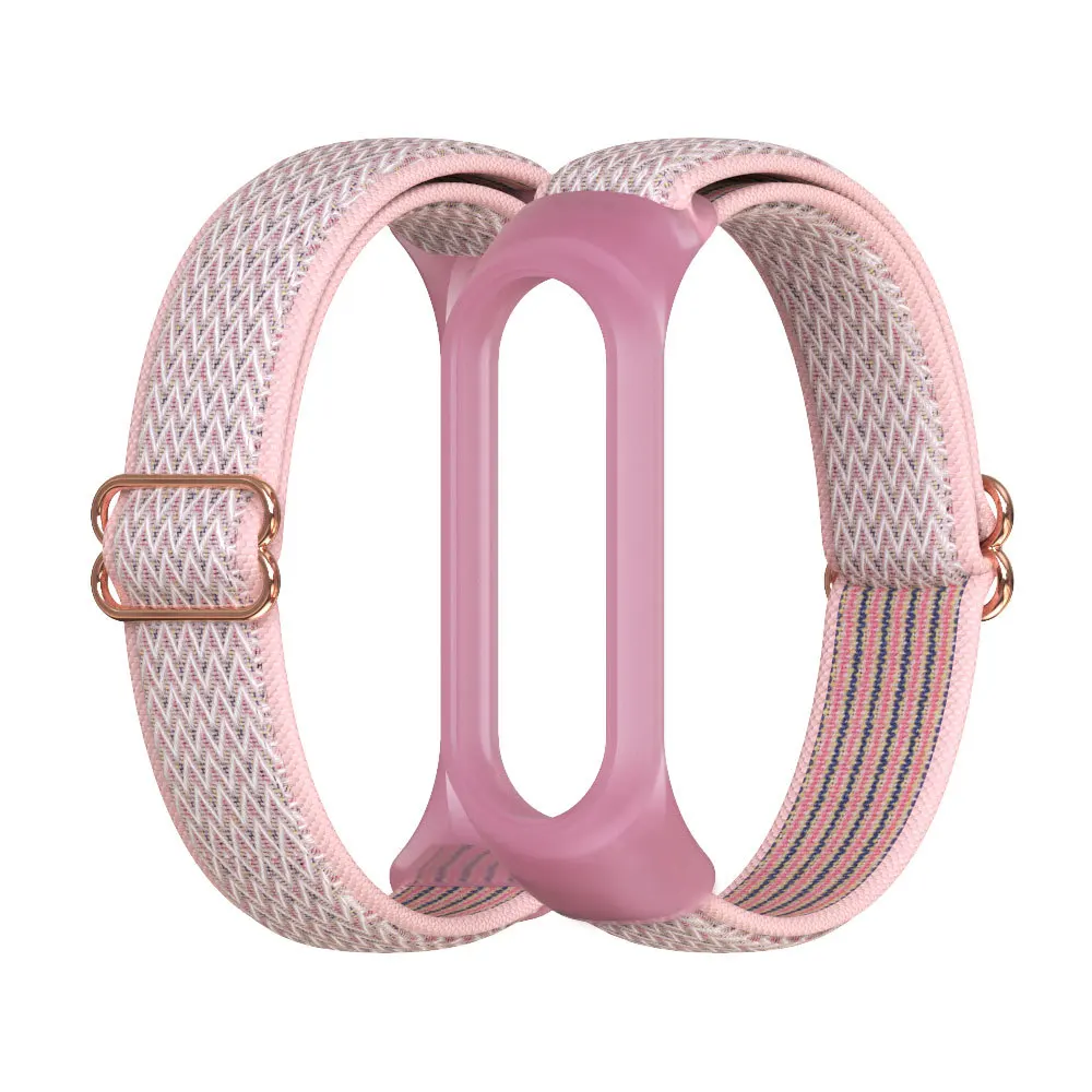 Nylon strap for Mi band 7 5 6  bracelet NFC smart Watch replacement Mi band colorful strap anti-lost wristband