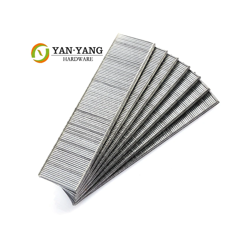 Yanyang upholstery sofa nails Industrial Wire Furniture stainless steel crown F nail staples