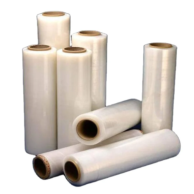 Handle and machine use LLDPE pallet wrapping film/LLDPE stretch film jumbo roll