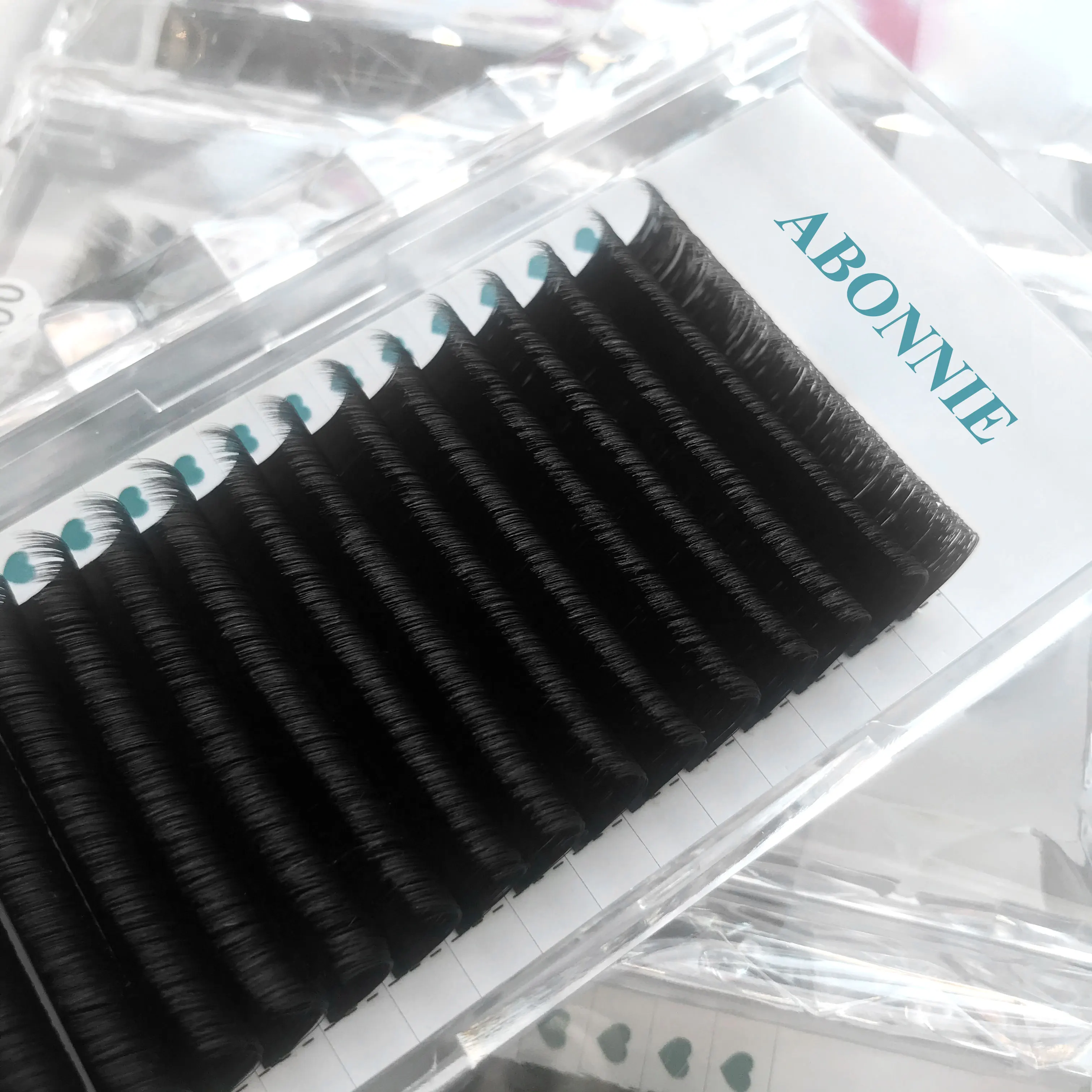 Abonnie J B C CC D DD L LC LD M Premium Lashes Jet Black Matte Cashmere Eyelash Soft Korean Pbt Premium Eyelash Extensions