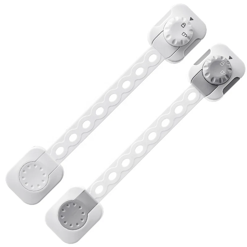 Hot Sale Baby Safety Locks Child Proof Cabinet Locks With Adhesive Adjustable Strap Latches For Drawer Fridge Toilet