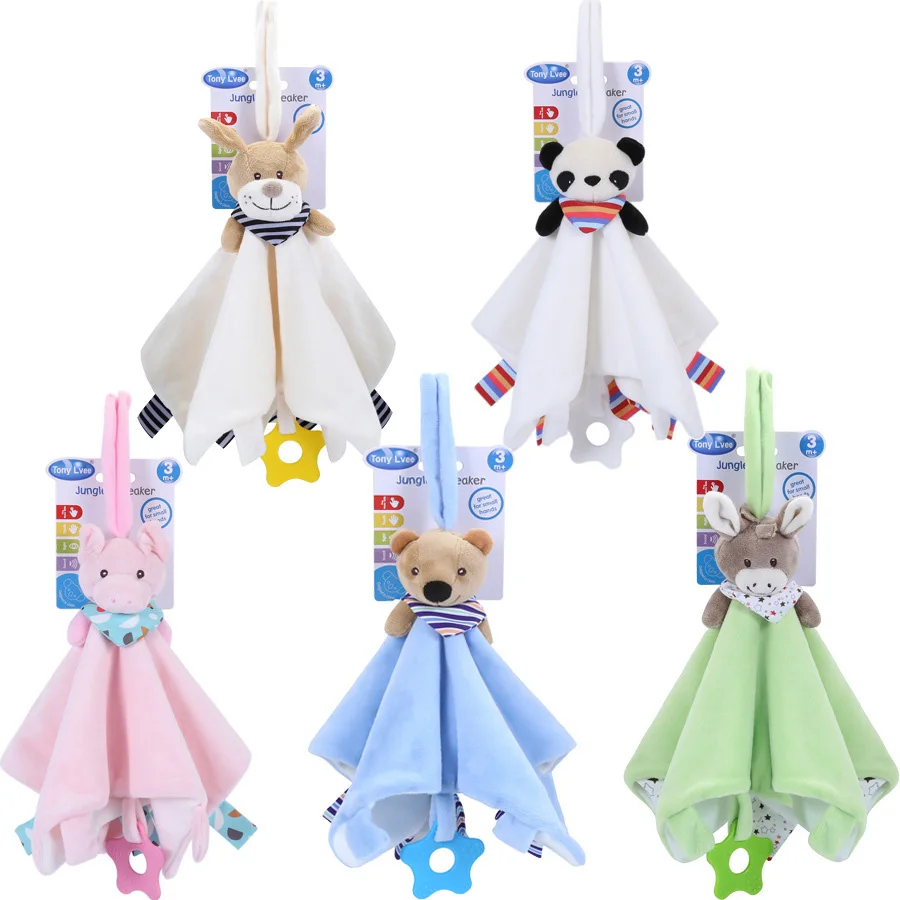 Super Soft Plush Security Baby Blanket blanket animal dog for baby toy L111