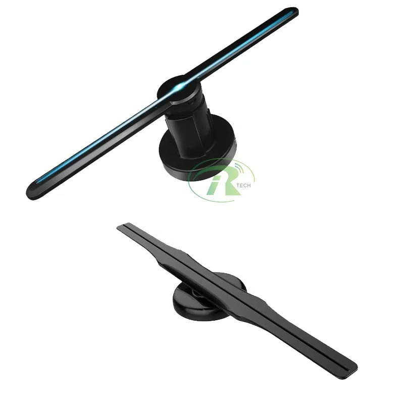 3D HD WIFI holographic fan LOGO sign image dynamic advertising display machine LED3D holographic fan projector