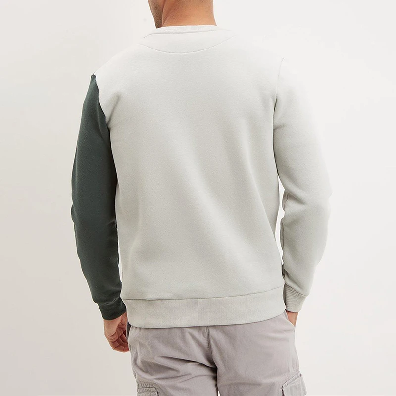 Spring Men Tracksuits Custom Men Clothing Hoodies New Sweatshirt Unique Design Tri Colour Block Sweatshirt