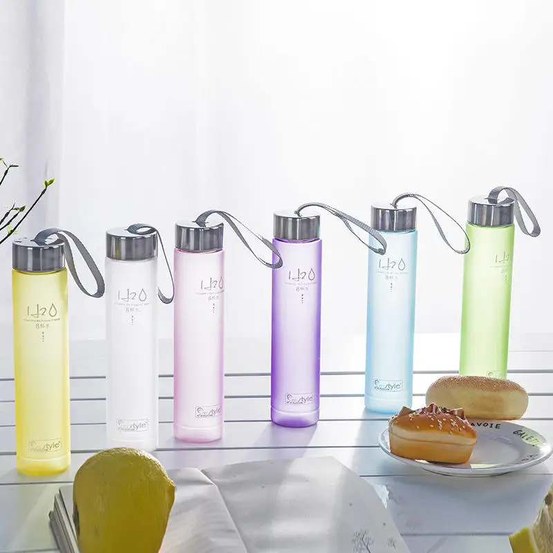 wholesale 280ml Plastic Water Bottle Thin and Long Bottle Stick Bottle