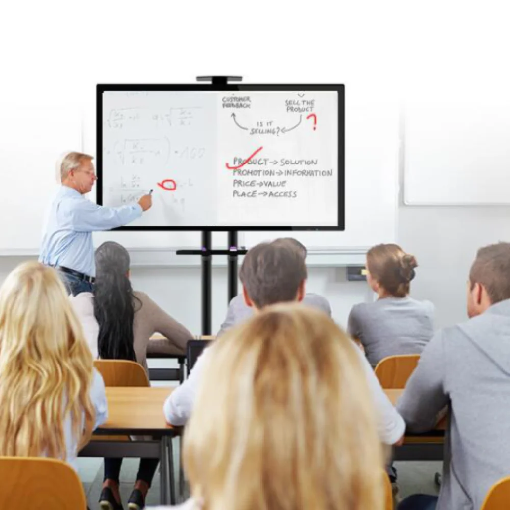 Conference display electronic blackboard 55 inch pizarra interactiva with android 9.0 OS smart whiteboard interactive