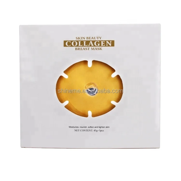 In Stock Natural 24K Vitamin C Collagen Lightening Firming Shaping Anti-sagging Breast Lifting Patches Breast Enlargement Masks