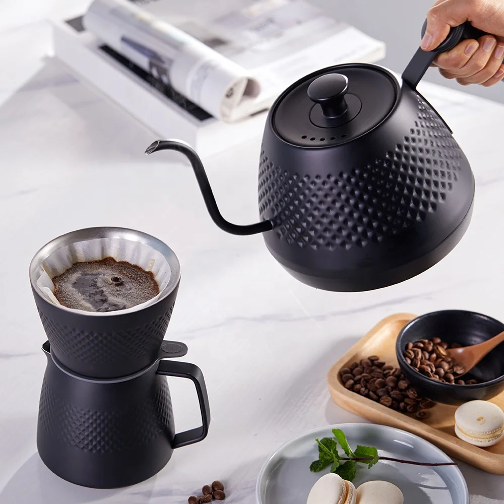  В наличии товары для дома 304 нержавеющая сталь Алмазный рисунок поверхность четыре цвета инновационный фильтр разлива кофе и набор серверов