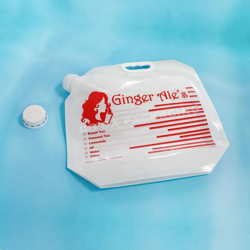 Customized Printing Spout Pouch Bag 1L 3L Eco Friendly Car Engine Plastic Spouts for Oil Bags Packaging with Handle