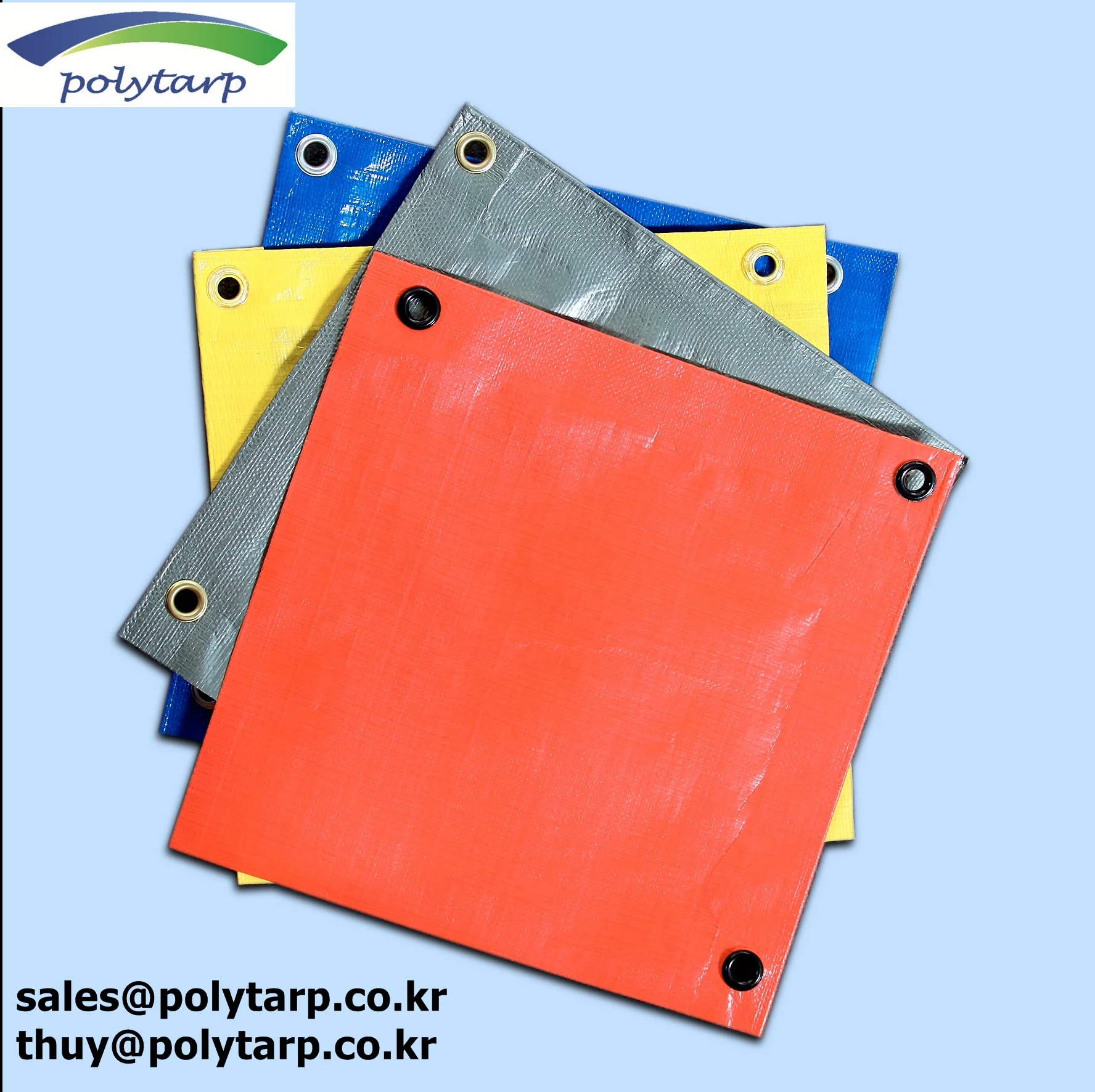 PE Tarpaulin made in Vietnam - Ready made tarp and roll tarp - Customized product