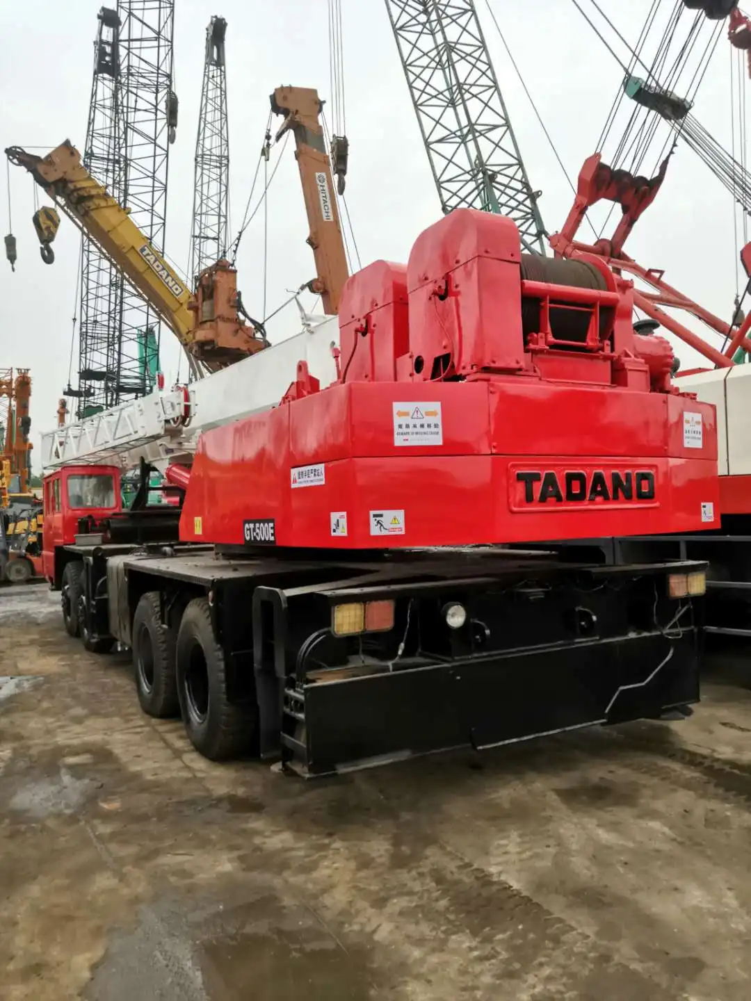  Японский оригинальный подержанный кран Tadano 50 тонн полностью гидравлический Подержанный