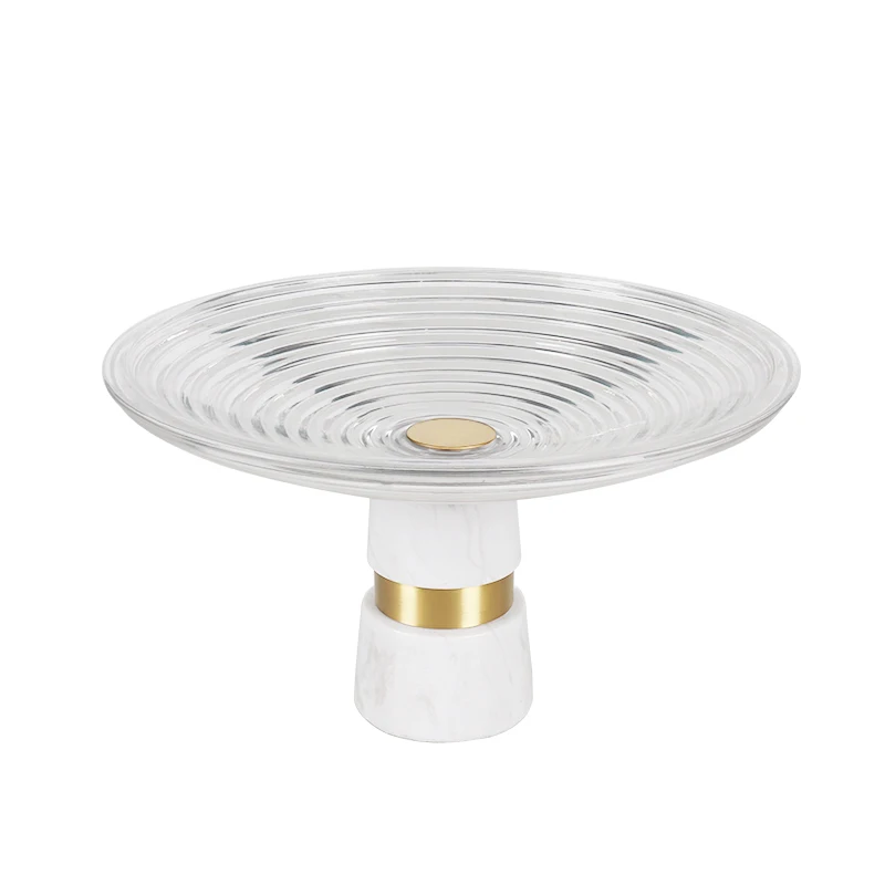 Modern High Quality Marble Dried Fruit Plate Creative Living Room Dining Room Wedding Party Dried Fruit Dessert Snack Plate