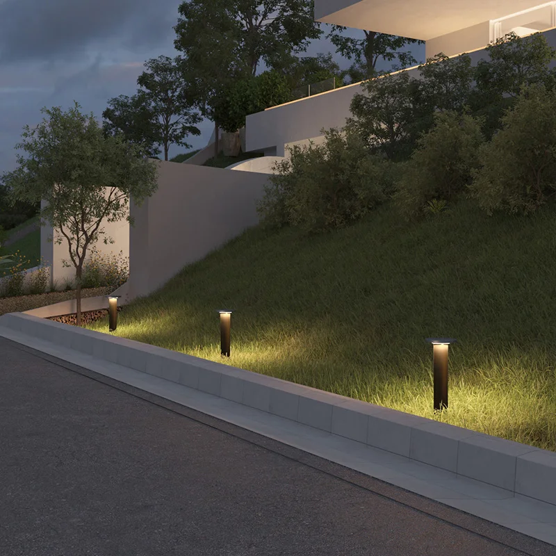 
Outdoor IP65 Waterproof Villa Landscape 12W Die-cast Aluminium Column Lamp LED Garden Lawn Light 