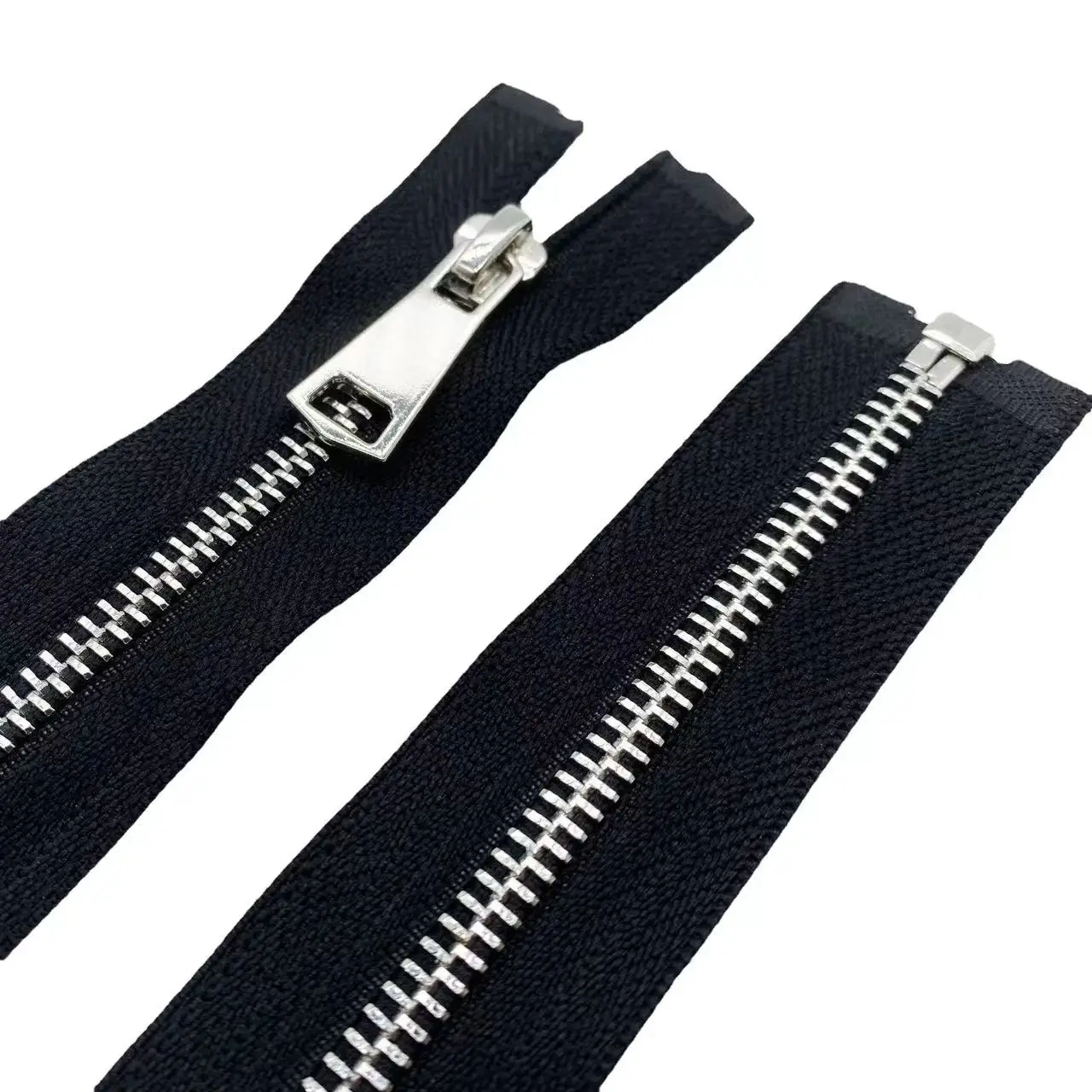 Factory Metal Zipper 5# Y Teeth Titanium Alloy Zipper High Strength Titanium Open End Metal Zipper