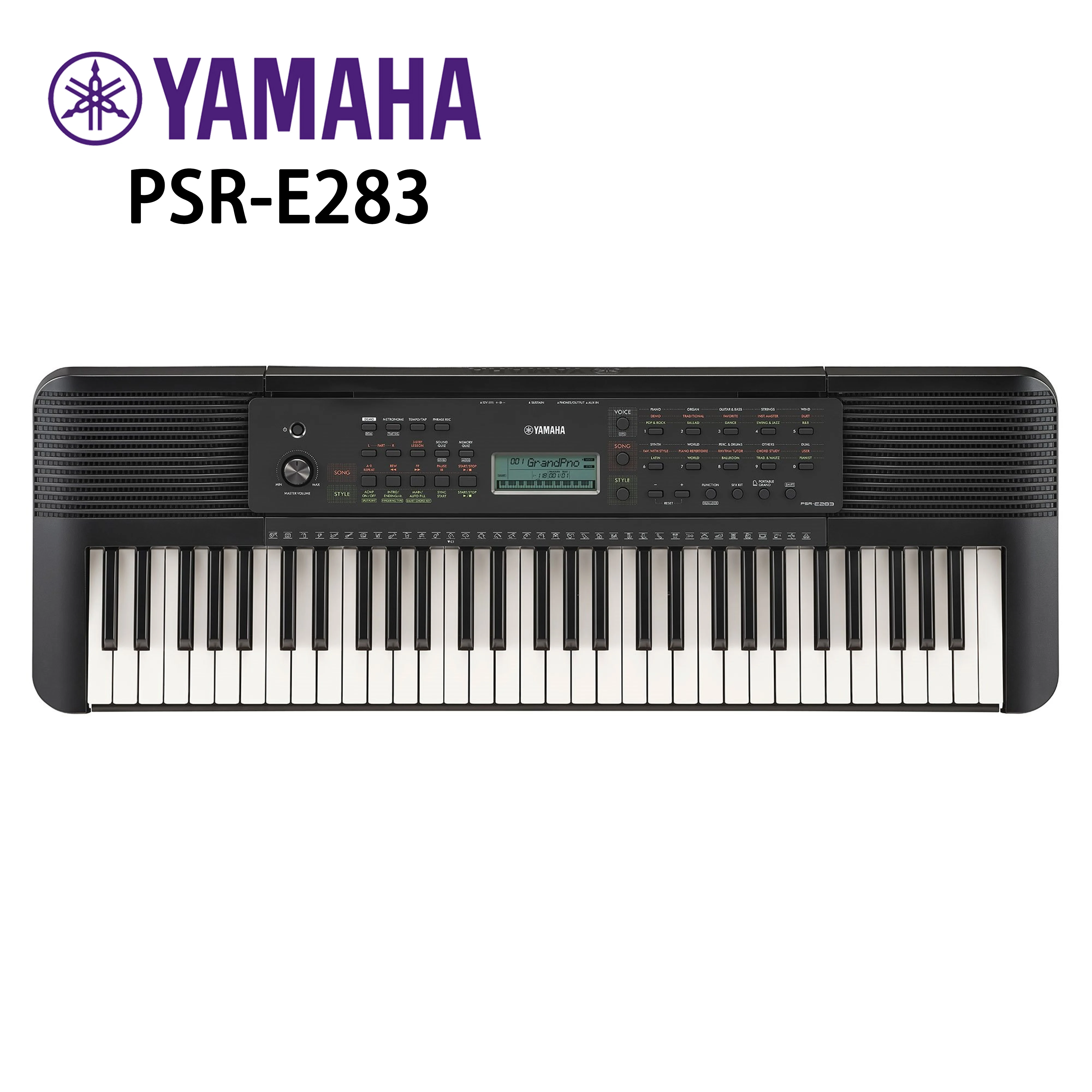 PSR-E283 портативная клавиатура Yamaha 61 клавиша PSR E273 модернизированные Электронные клавиатуры инструменты для взрослых и детей