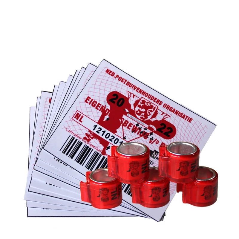 High quality 2022 FCI racing pigeon club direct-sell custom pigeon rings bird RFID pigeon rings