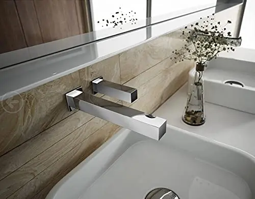 Contemporary Style  Wall Mount Brass Sensor Faucet with Matching Soap Dispenser