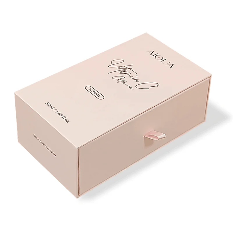 Luxuriant Drawer Rigid Drawing Paper Box Package Cosmetic Cologne Perfume Tester Attar Bottle Box