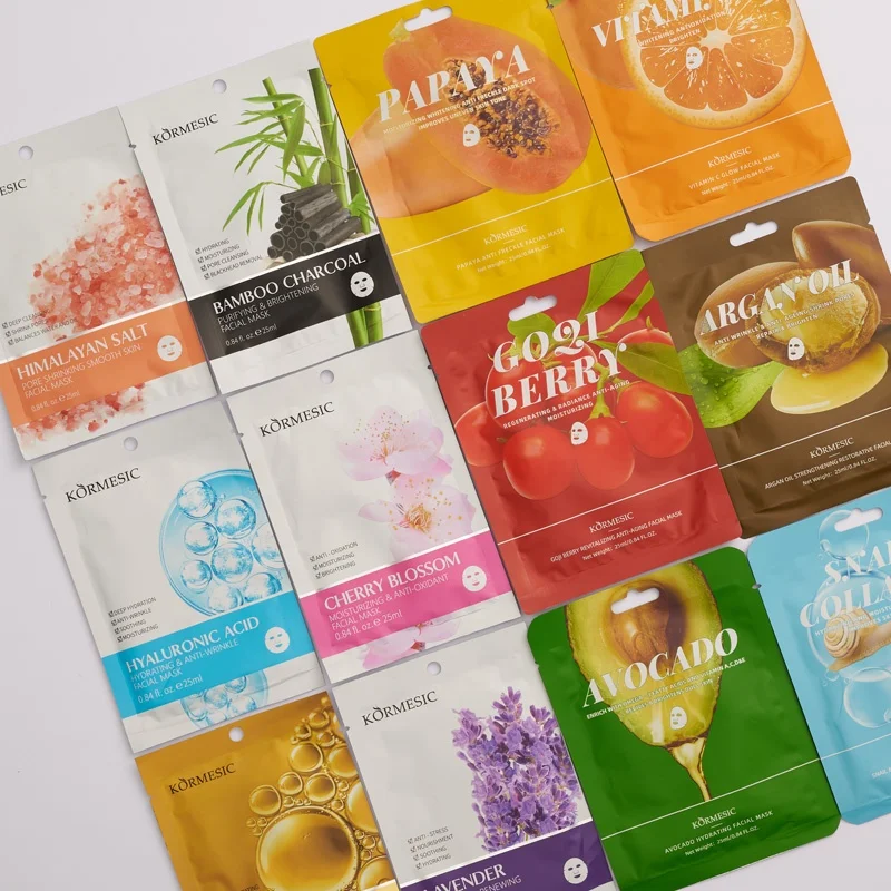 KORMESIC OEM/ODM Private Label Beauty Fruit Face Maskss Beauty Facial Mask Sheet Korean mascarillas facial mask