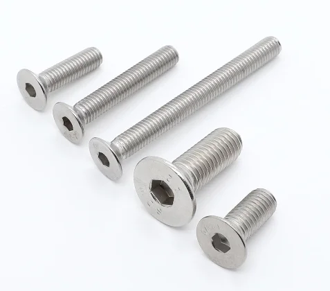 M3-M24 Machine Screw DIN7991 Stainless Steel 304 Hexagon Hex Socket Flat Head Countersunk Screw