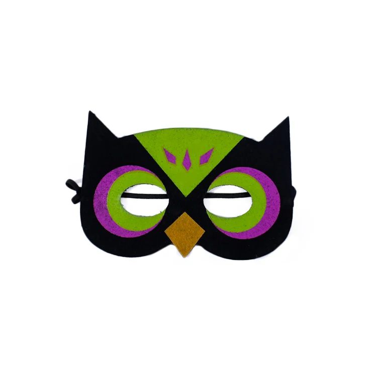 Wholesale Hot Selling Party Decoration Owl Cat Felt Mask for Kids