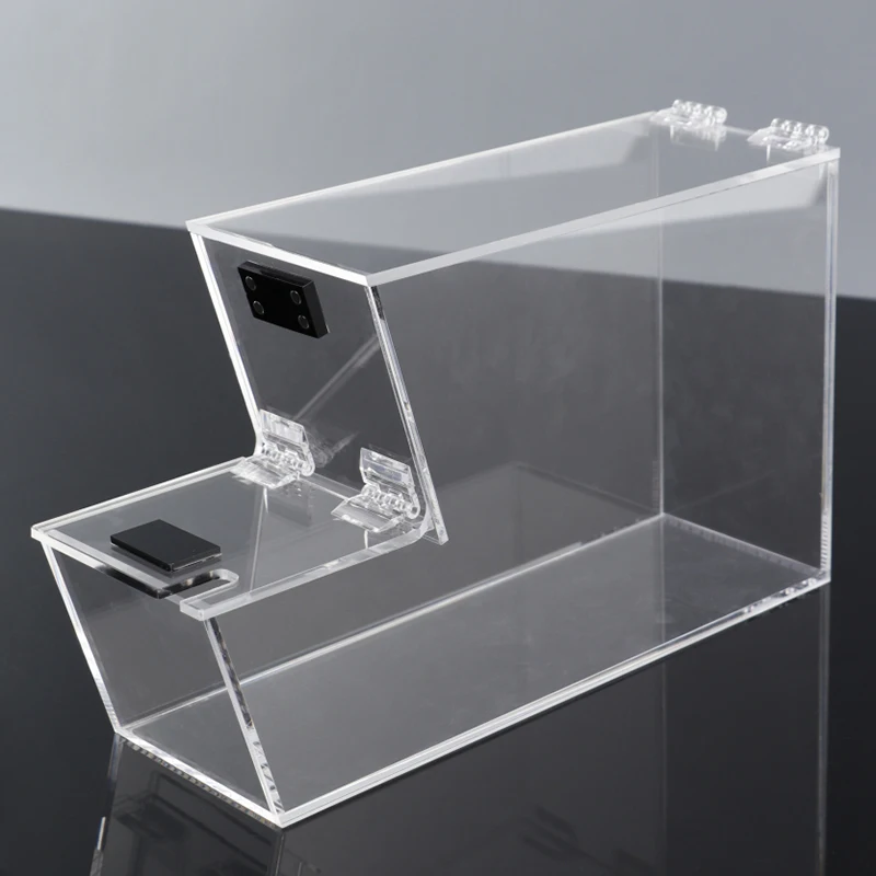VONVIK Acrylic Candy Dispenser With Notches,Clear Plastic Candy Storage Box
