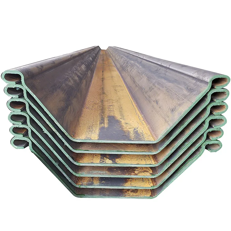 China U Type 3 Steel Sheet Piles Size 400*125*13mm 12 Meter Long Sheet Pile