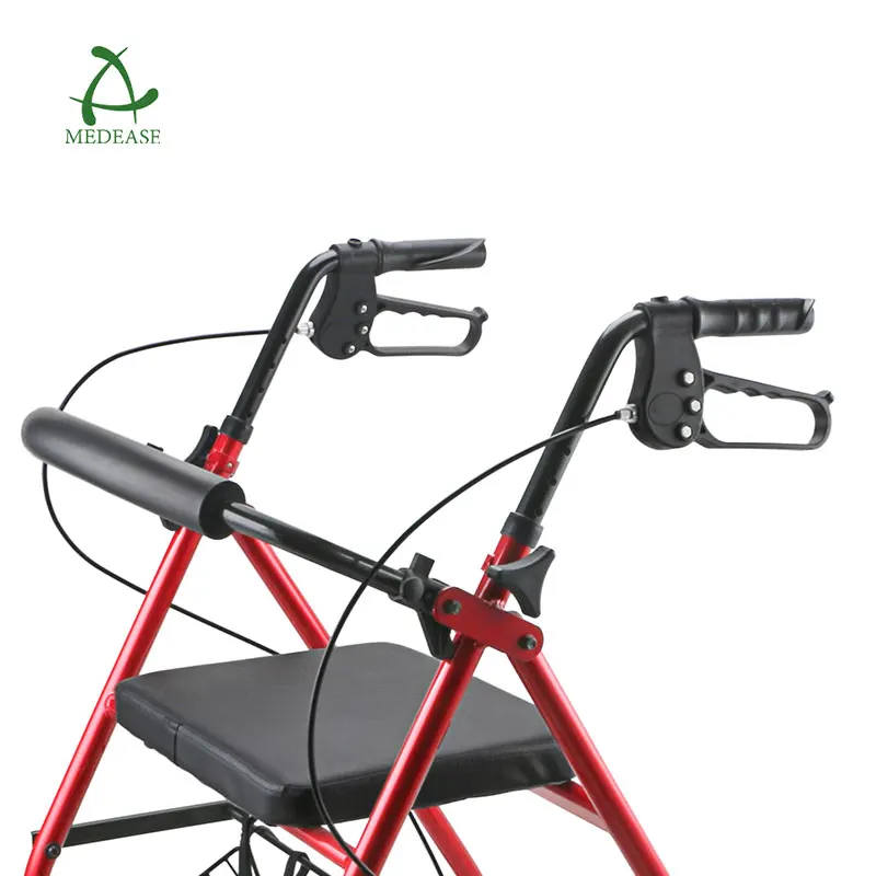 High Quality Aluminum Rollator Walker Folding 4 Wheeled Aluminum Walker Rollator