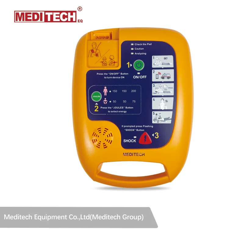 Портативный Автоматизированный внешний дефибриллятор Meditech Defi5s соответствует требованиям СЕ непрерывная энергетика устройства первой