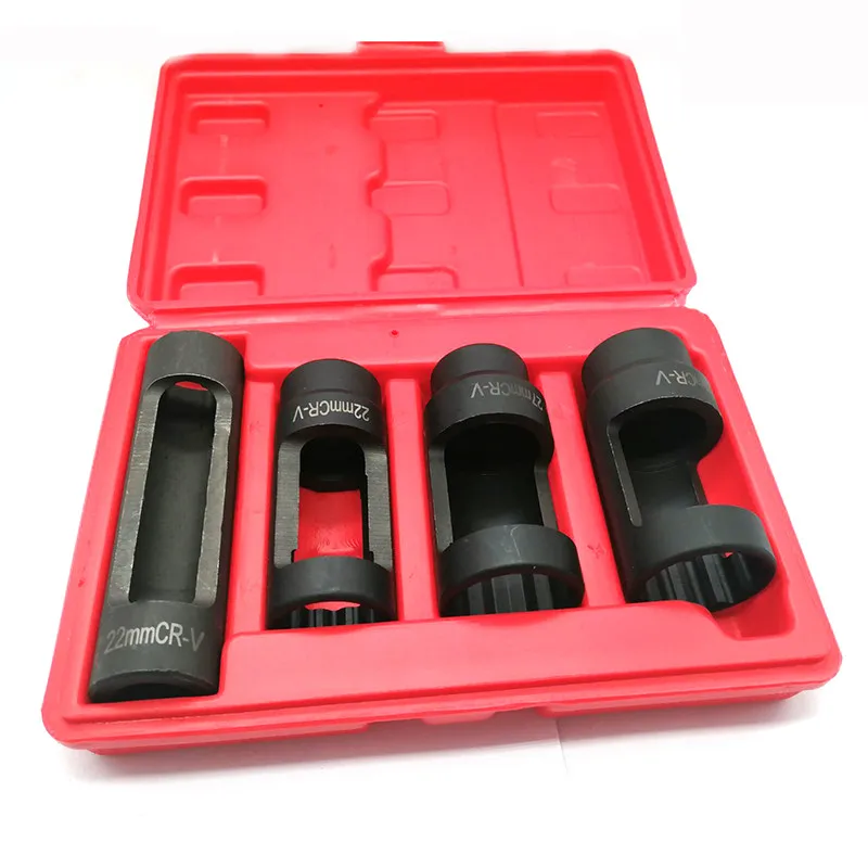 Oxygen Sensor Sleeve Socket 4 Piece for Vehicle Sensor Removal and Installation Tool