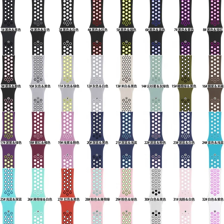 Ремешок для часов Apple Watch 38 мм 42 40 44 спортивный ремешок силиконовый
