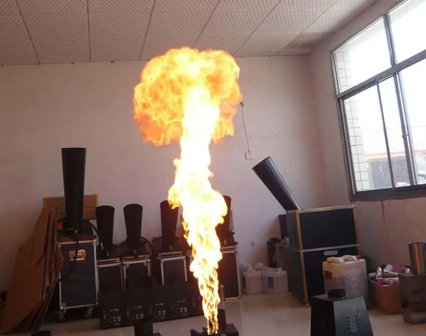 DMX Mini Flame Projectors Concert Flame Machine Mini Fire Machine Flame Projector for Stage Disco DJ Party Stage