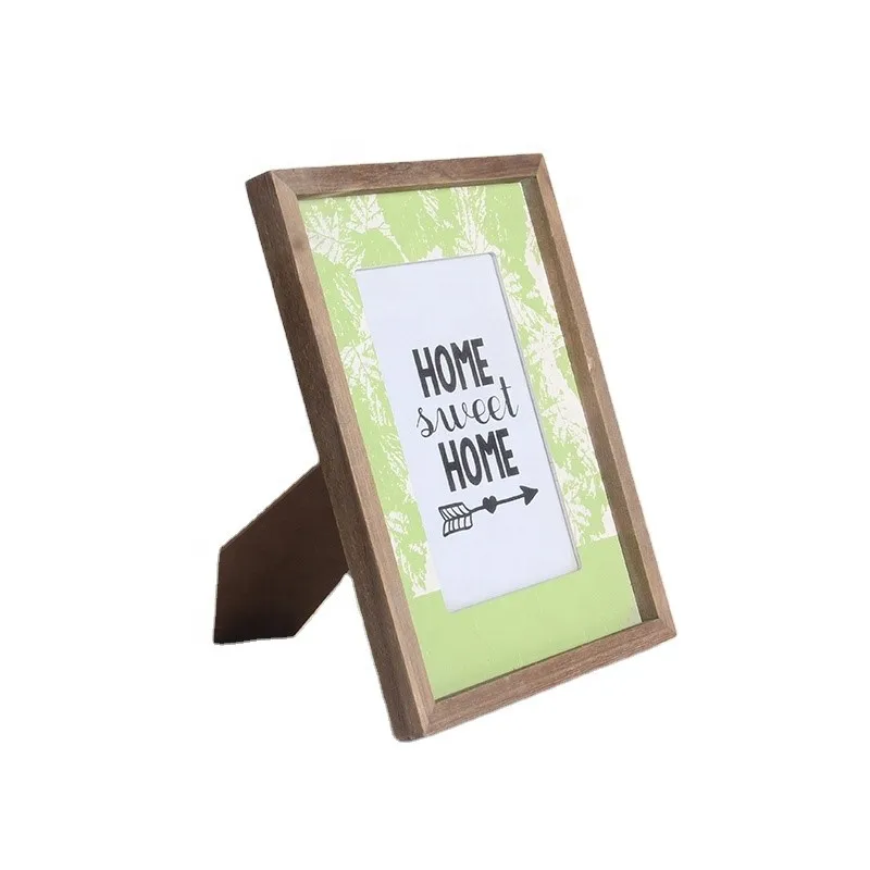 
Wholesale Picture Frame Home Decor Square Fine Wooden Funia Photo Frame 