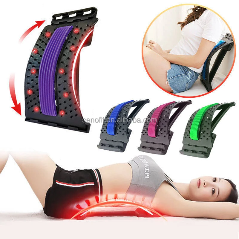 SENAOFIT Chiropractic Massager Back Lumbar Support Lower Back Stretcher Back Stretcher Acupuncture magnetic therapy Massager