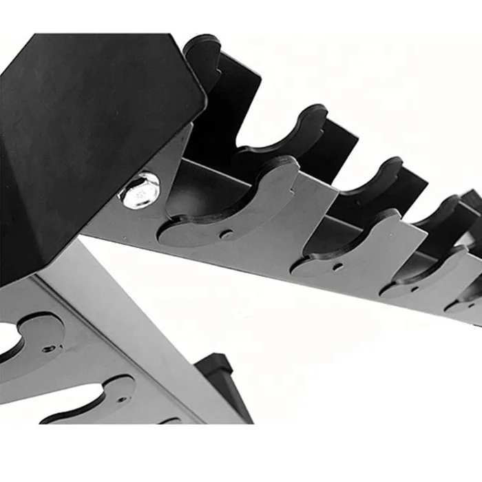 A-Frame Dumbbell Rack Stand Vertical Dumbbells Rack Only-6 Tier Weight Rack for Dumbbell