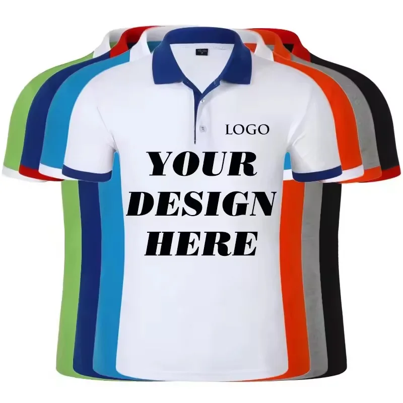 Chinese Factory Direct Sell High Quality Custom Style Breathable Short Sleeve Ice Silk Polo T shirt