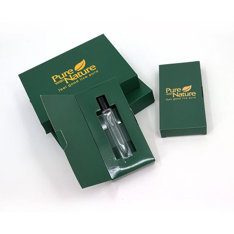 Mini Size 10Ml Glass Sample Spray Roller on Bottle Empty Clear Roll Essential Oil Perfume With Packaging Box