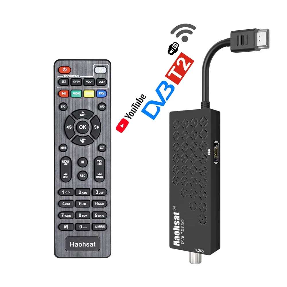 Оптовая продажа Haohsat DVB T2 Pro Digital 1080p Hevc 10Bit H.265 Fire TV Stick 4K Ultra HD Lite 2022 Max потоковое устройство