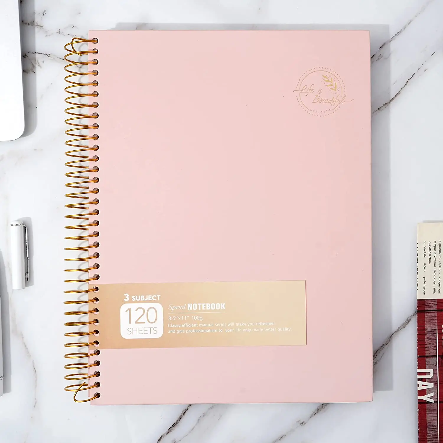 customizable printing A4 A5 Large 3 Subject Hardcover School Office Supplies Writing Journal a3 spiral notebook