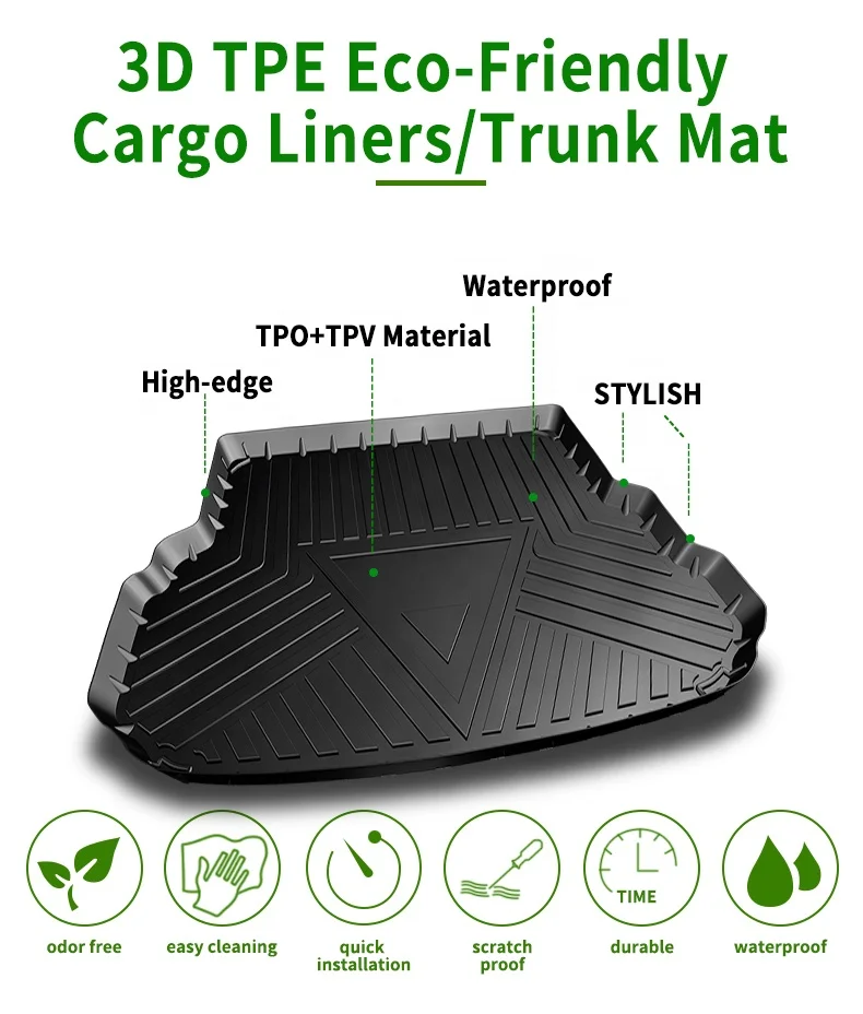 Great Standard 90-day Lowest Price Prevent Dirt and Wetness Car Trunk Mat Use for Skoda Kamio
