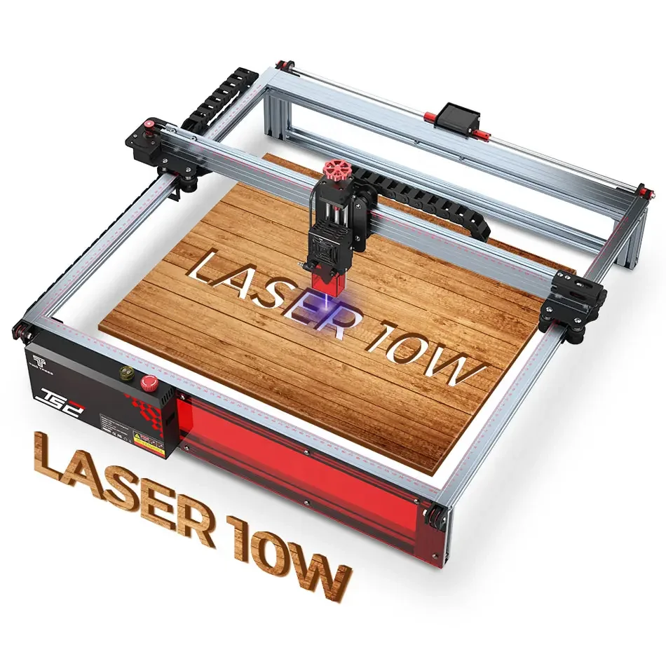 TWOTREES Wholesale TS2-10 Wood Metal Aluminum Glass Leather Laser Cutter Laser Cutting Laser Engraver Machine