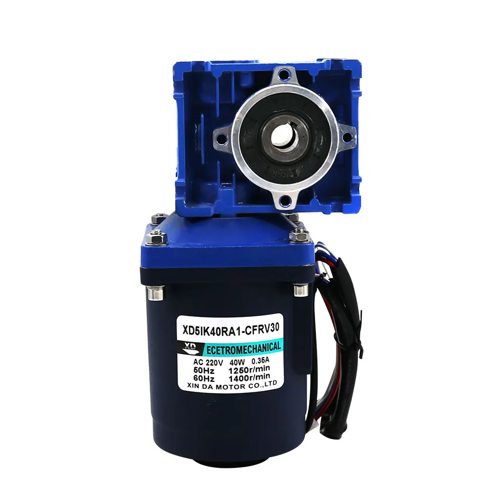 40W worm gear reduction motor rv30 large torque forward and reverse motor small  electric car  brushless dc motor for