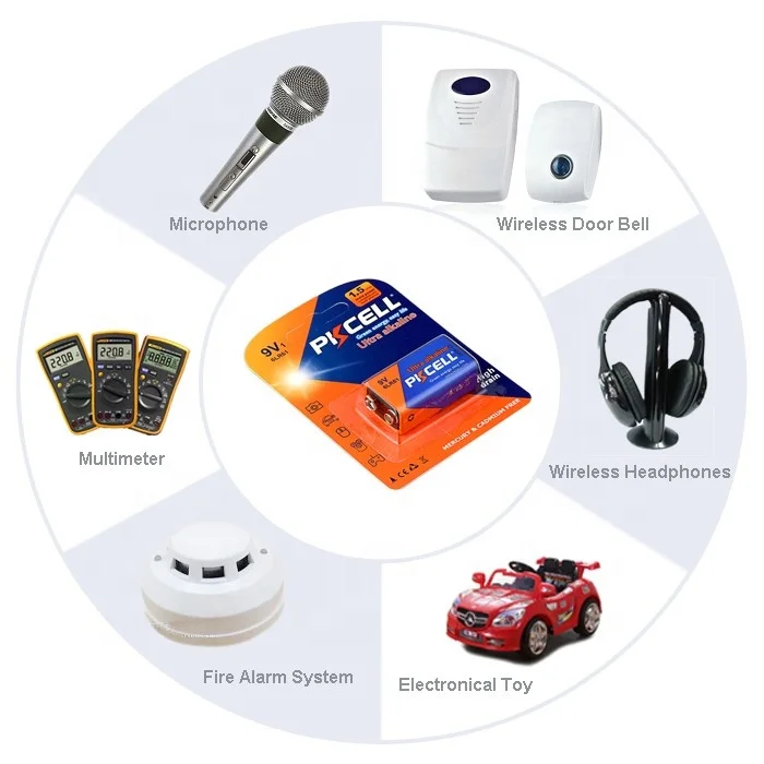 Hot sale Super Heavy Duty battery plus 9v battery 9volt 6LR61 dry battery for electronic equipment